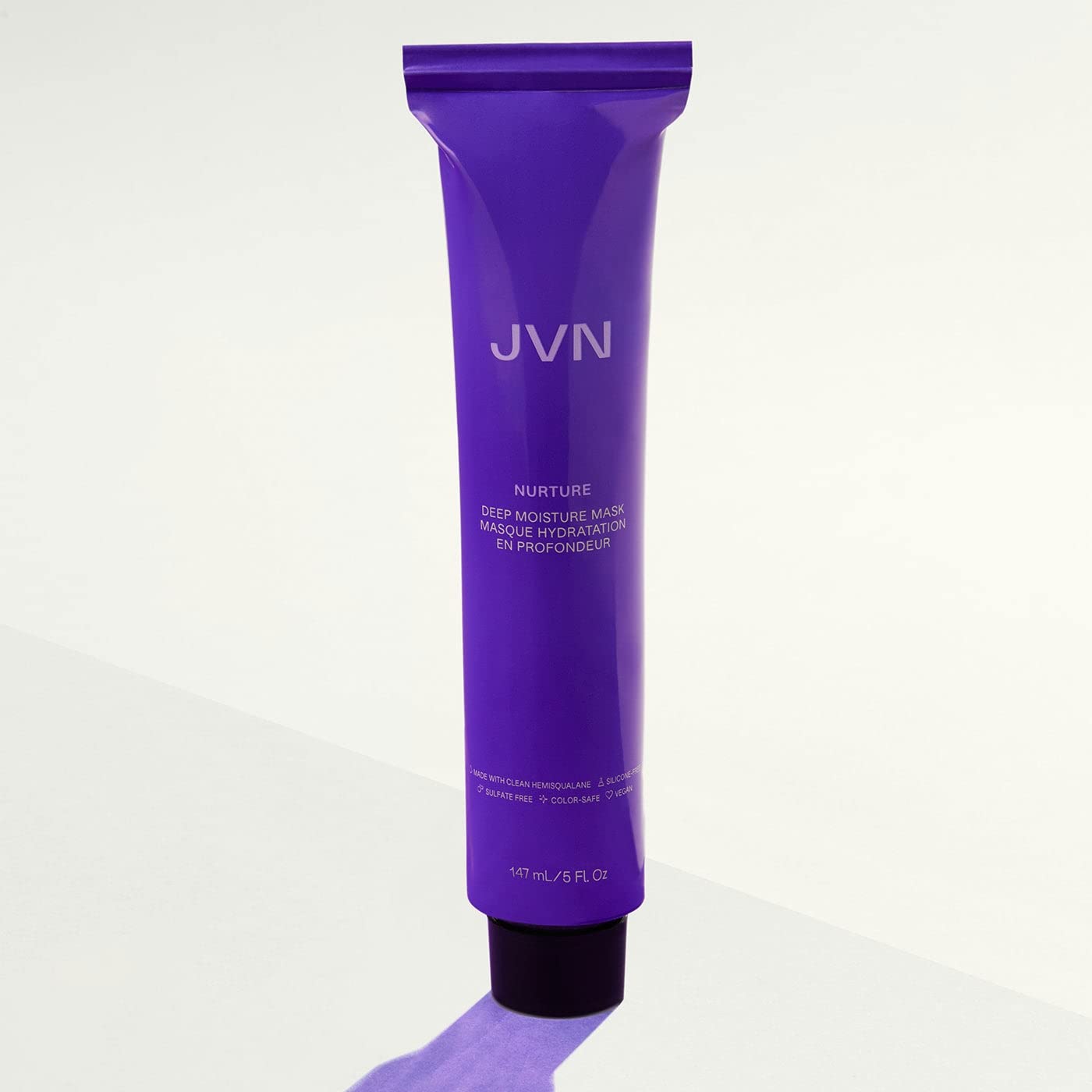JVN Nurture Deep Moisture Mask – Hydrating Hair Treatment, All Hair Types, Sulfate Free (5 oz)