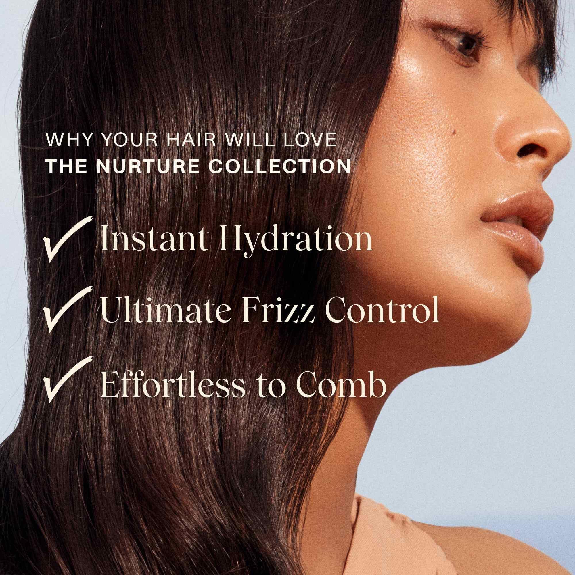 JVN Nurture Hydrating Shampoo & Conditioner Set – Detangles & Softens Hair, Color Safe, 20 oz