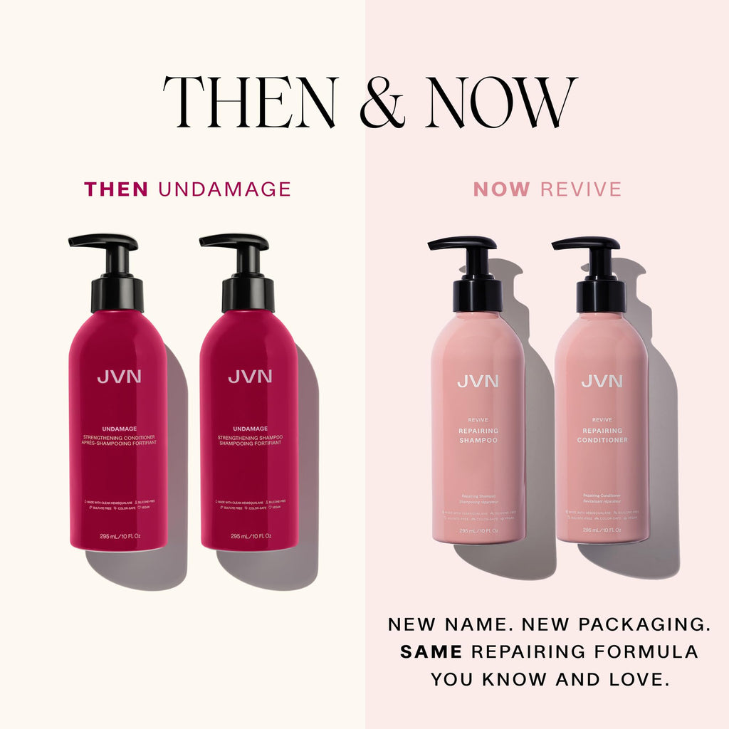 JVN Revive Repairing Conditioner – Strengthen Damaged Color-Treated Hair | Non-Toxic