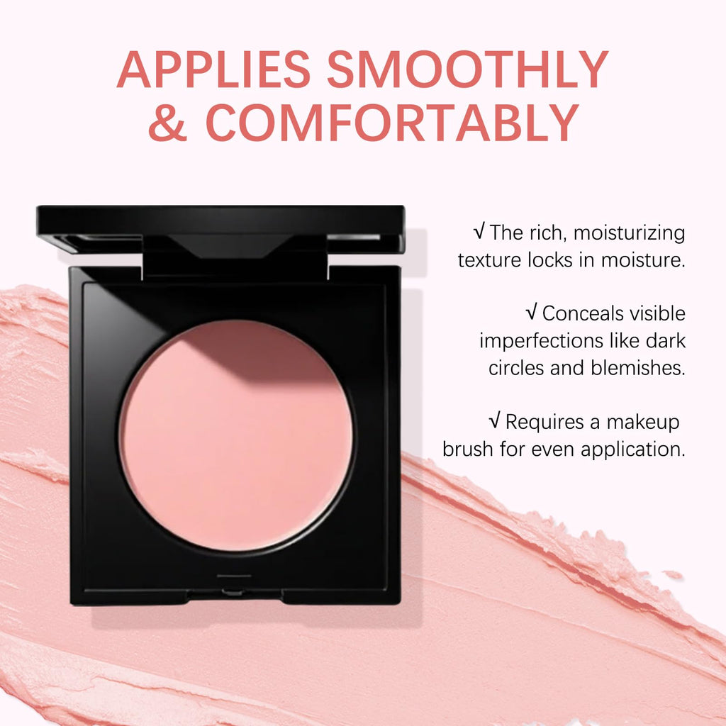 JVXZTO Under Eye Brightener Concealer – Pink for Light/Medium Skin, Brightens, Corrects Dark Circles, Waterproof Primer
