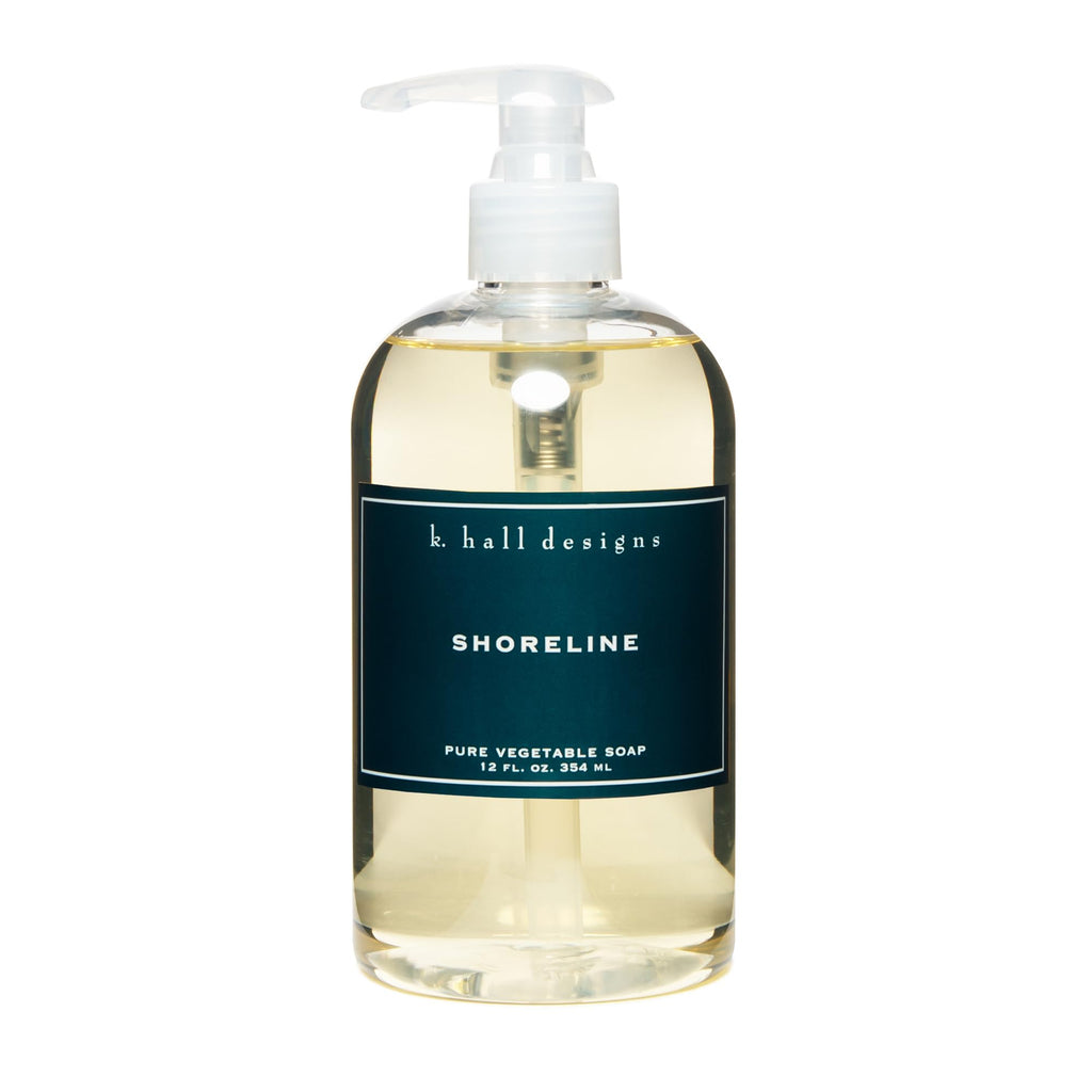 K. Hall Designs Shoreline Hand Soap – Ocean-Inspired, Plant-Based, 12 fl oz