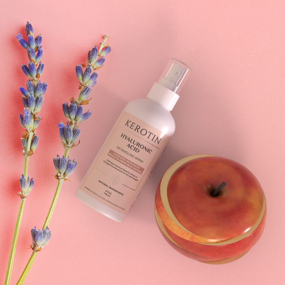 Kerotin Curly Hair Detangler Spray | Silicone-Free Heat Protection | K Kerotin