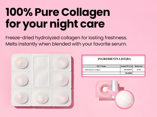 K-SECRET SEOUL 1988 Collagen Boosting Ball – Freeze-Dried Hydrolyzed Collagen for Deep Hydration