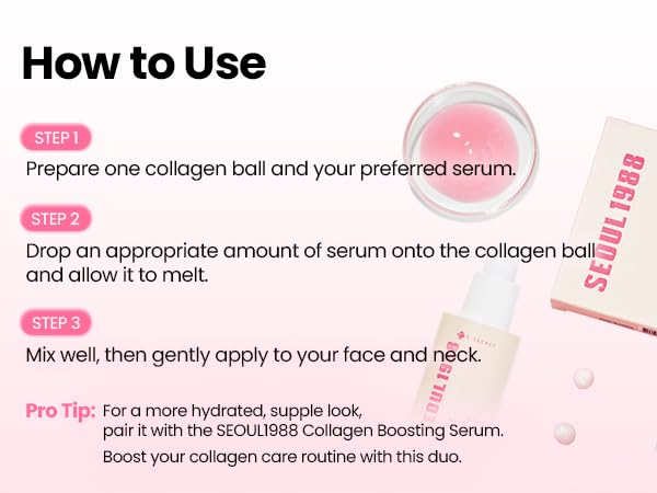 K-SECRET SEOUL 1988 Collagen Boosting Ball – Freeze-Dried Hydrolyzed Collagen for Deep Hydration