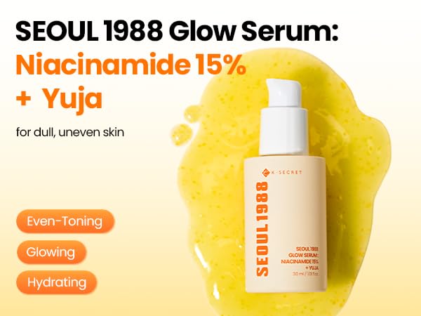 K-SECRET SEOUL 1988 Niacinamide Glow Serum – 15% Niacinamide + Yuja (30ml)