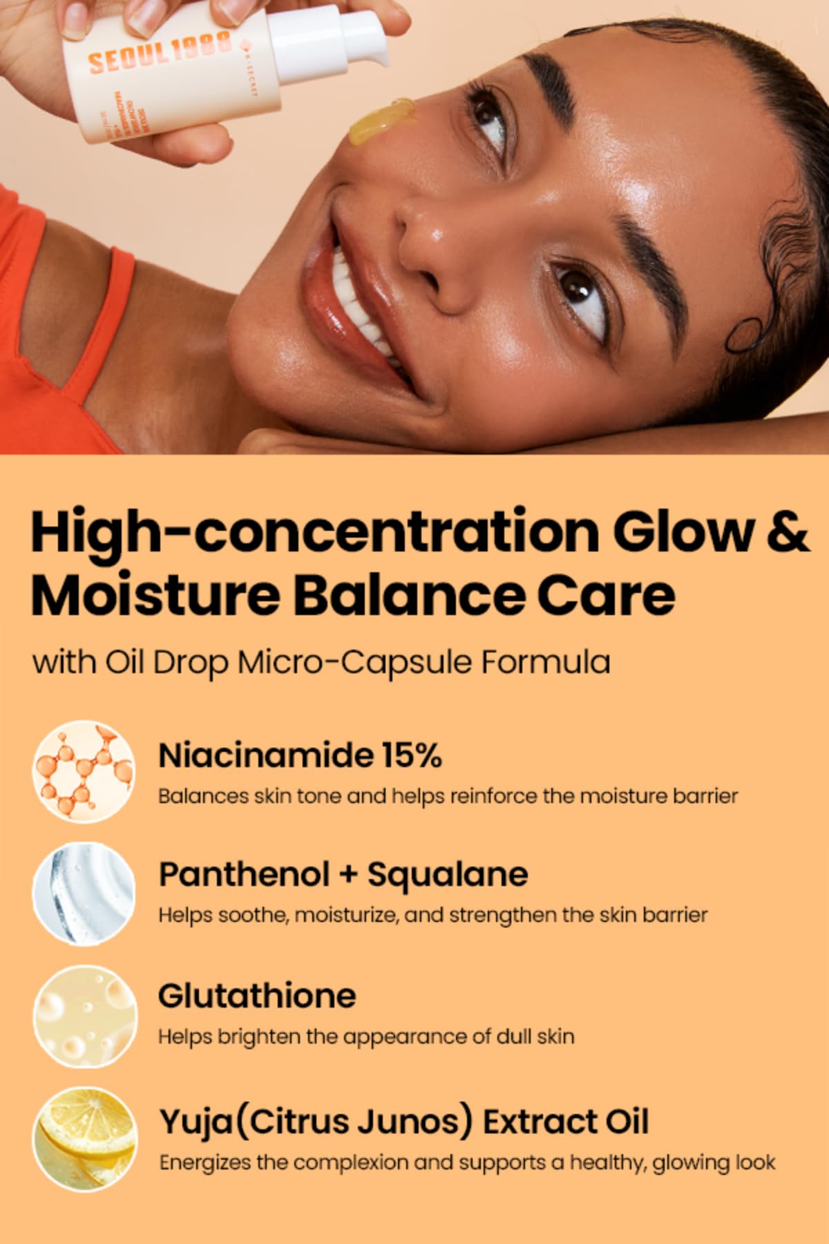 K-SECRET SEOUL 1988 Niacinamide Glow Serum – 15% Niacinamide + Yuja (30ml)