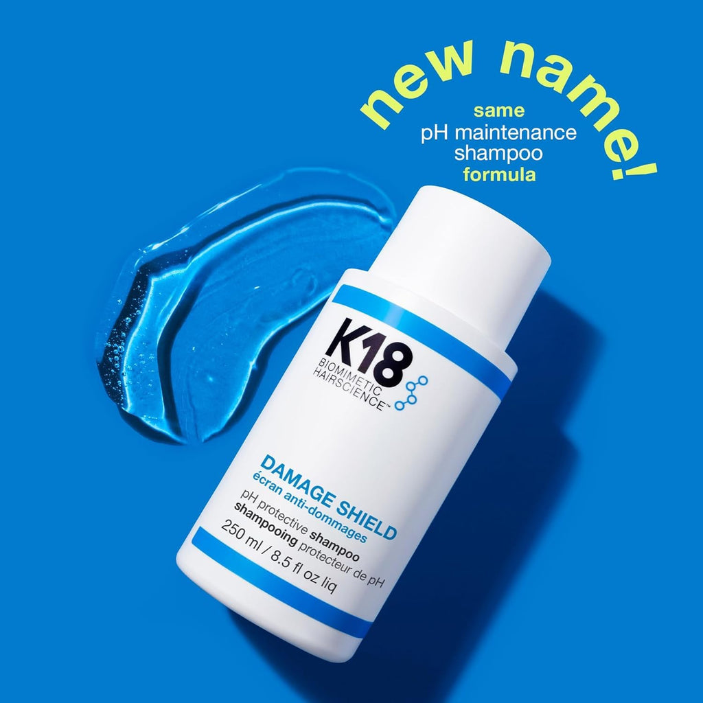 K18 Damage Shield Protective Shampoo – Reduces Frizz & Tangles, Maintains Hair Health, 16 oz