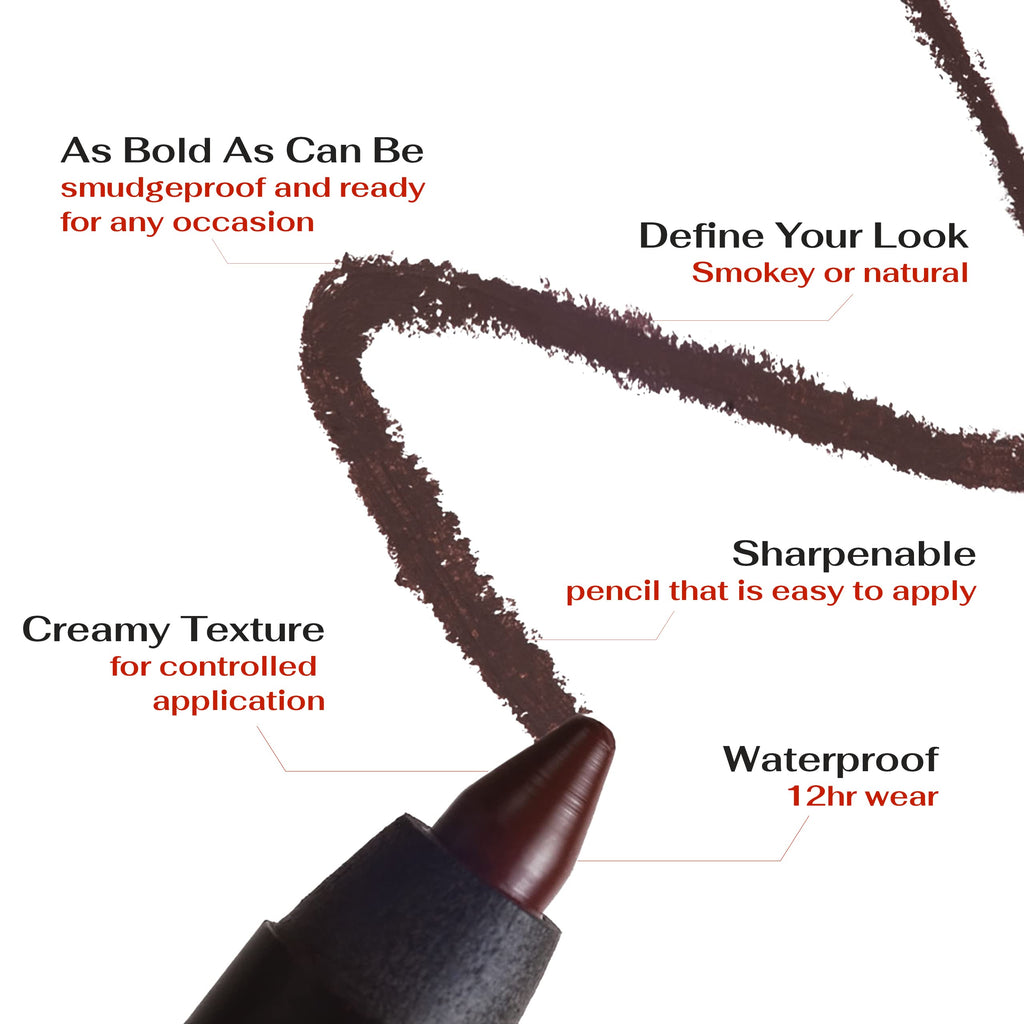 K7L Dark Brown Eyeliner – Waterproof, Smudge-Proof, Precise 12-Hour Wear