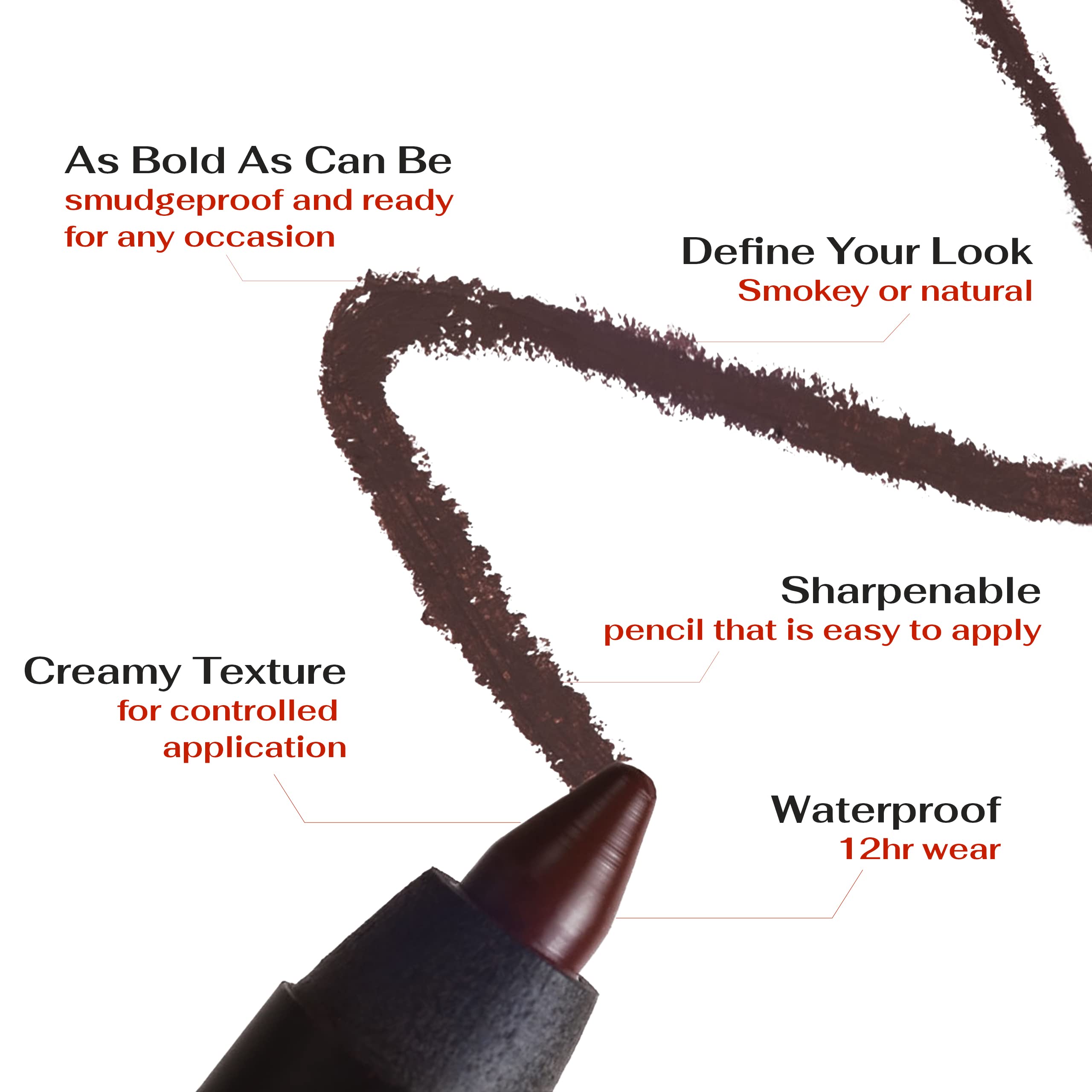 K7L Dark Brown Eyeliner – Waterproof, Smudge-Proof, Precise 12-Hour Wear