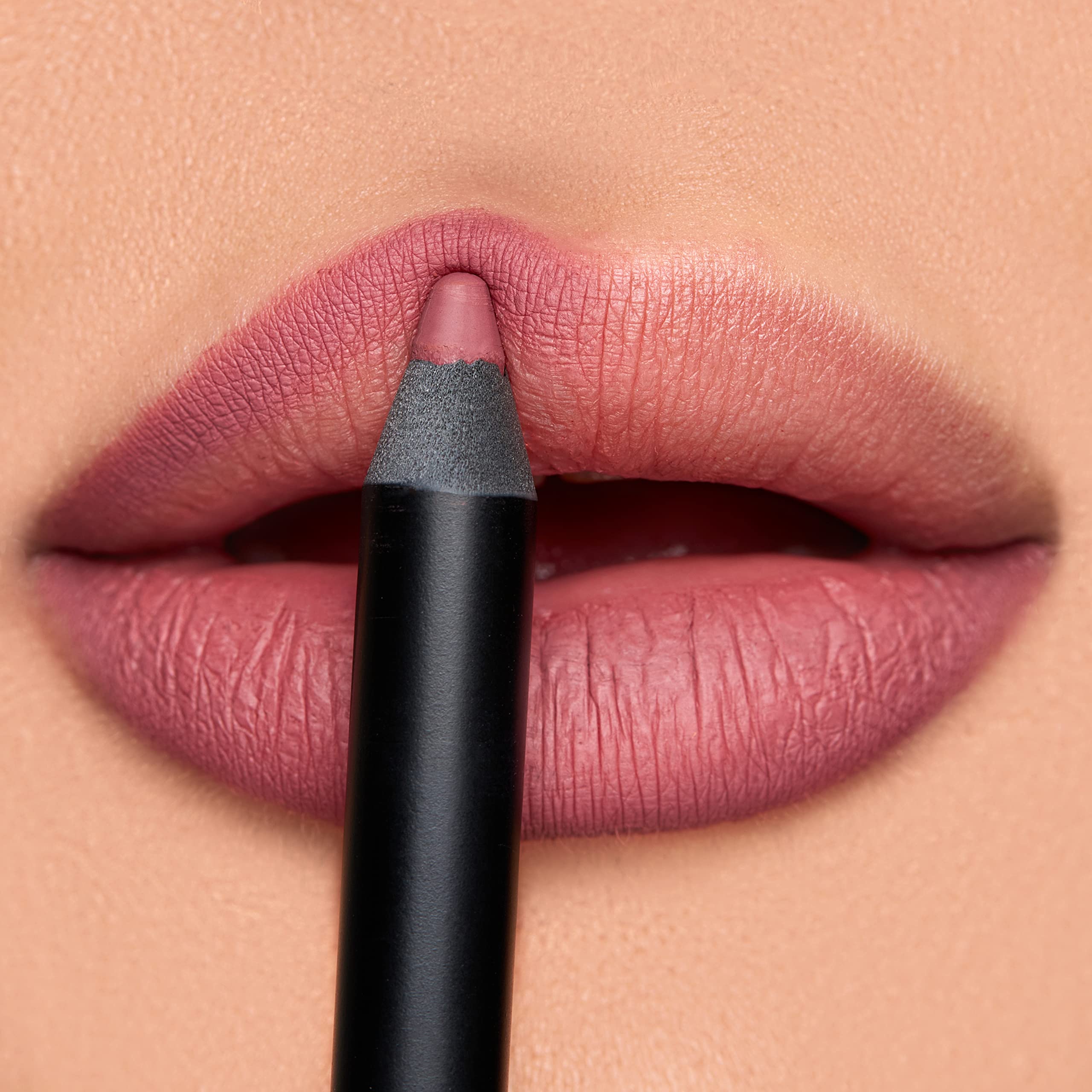 K7L Dark Pink Lip Crayon (Vegan) – Long-Lasting, Waterproof Lip Liner in Buff