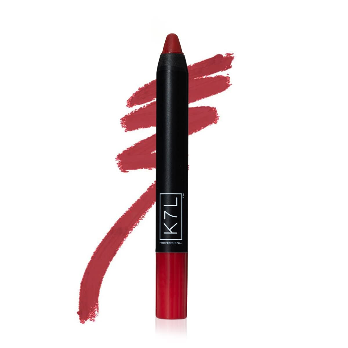 K7L Dark Red Lipstick Crayon Matte – One-Swipe Full Coverage