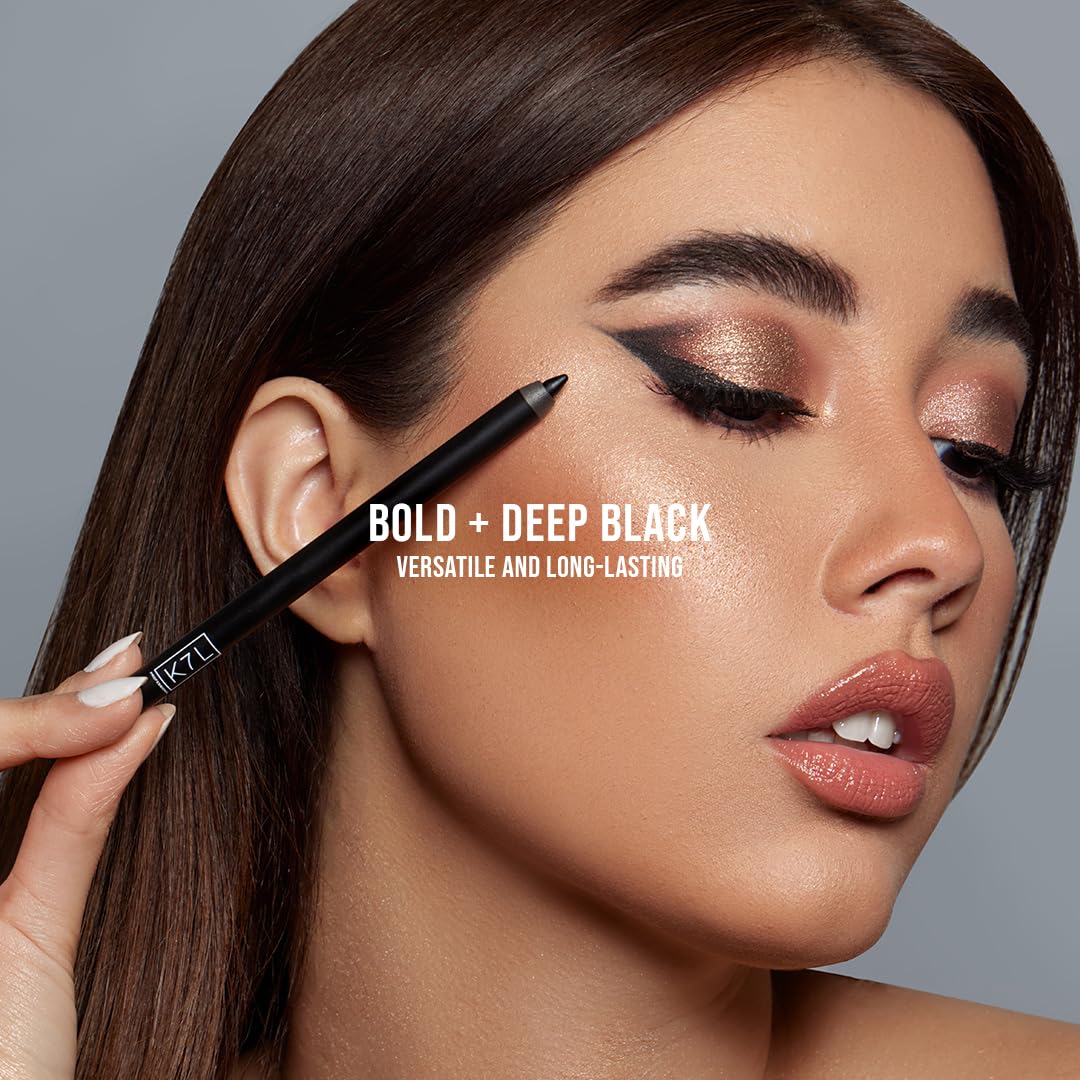 K7L Deep Black Eyeliner (Vegan) – Waterproof, Smudge-Proof, Waterline Ready