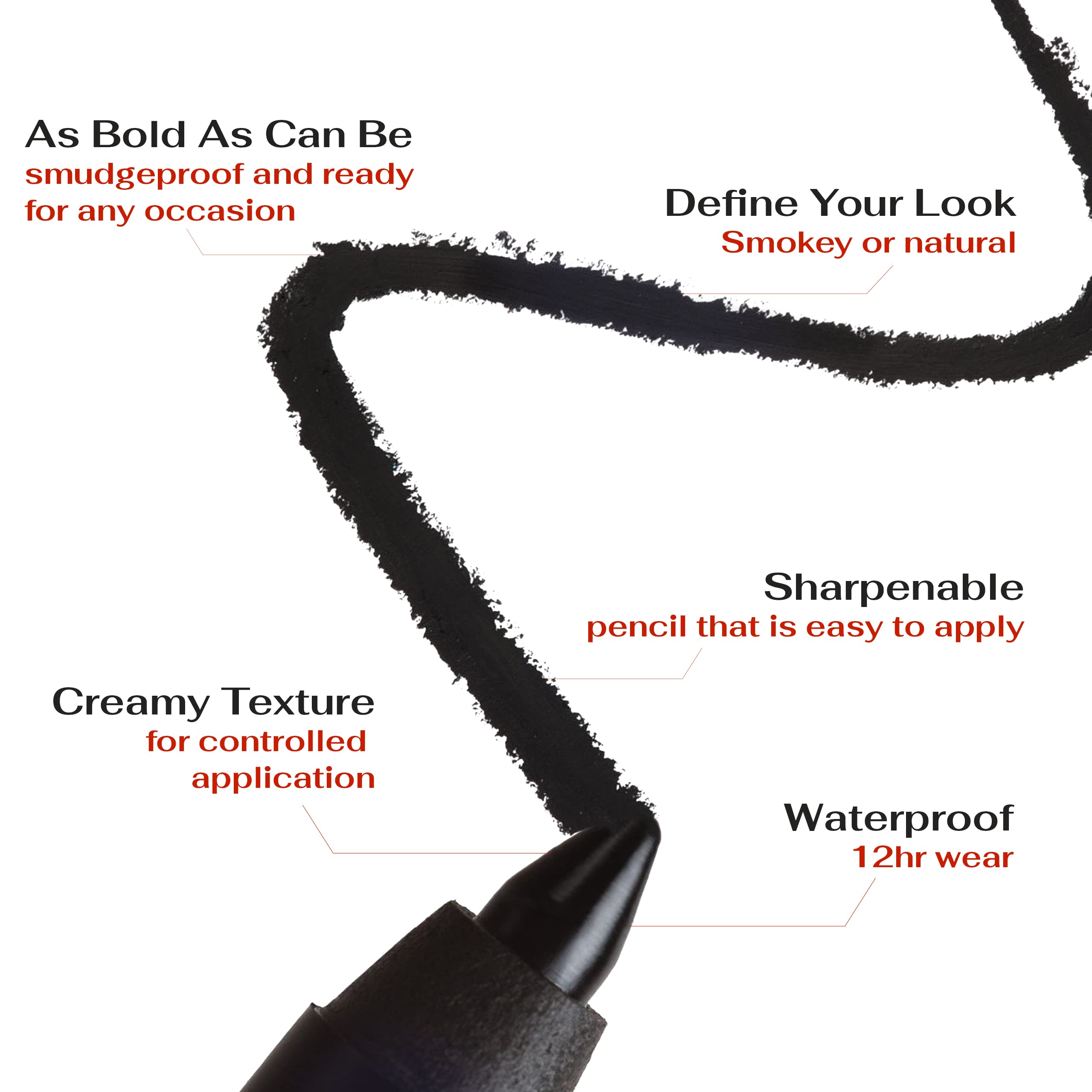 K7L Deep Black Eyeliner (Vegan) – Waterproof, Smudge-Proof, Waterline Ready