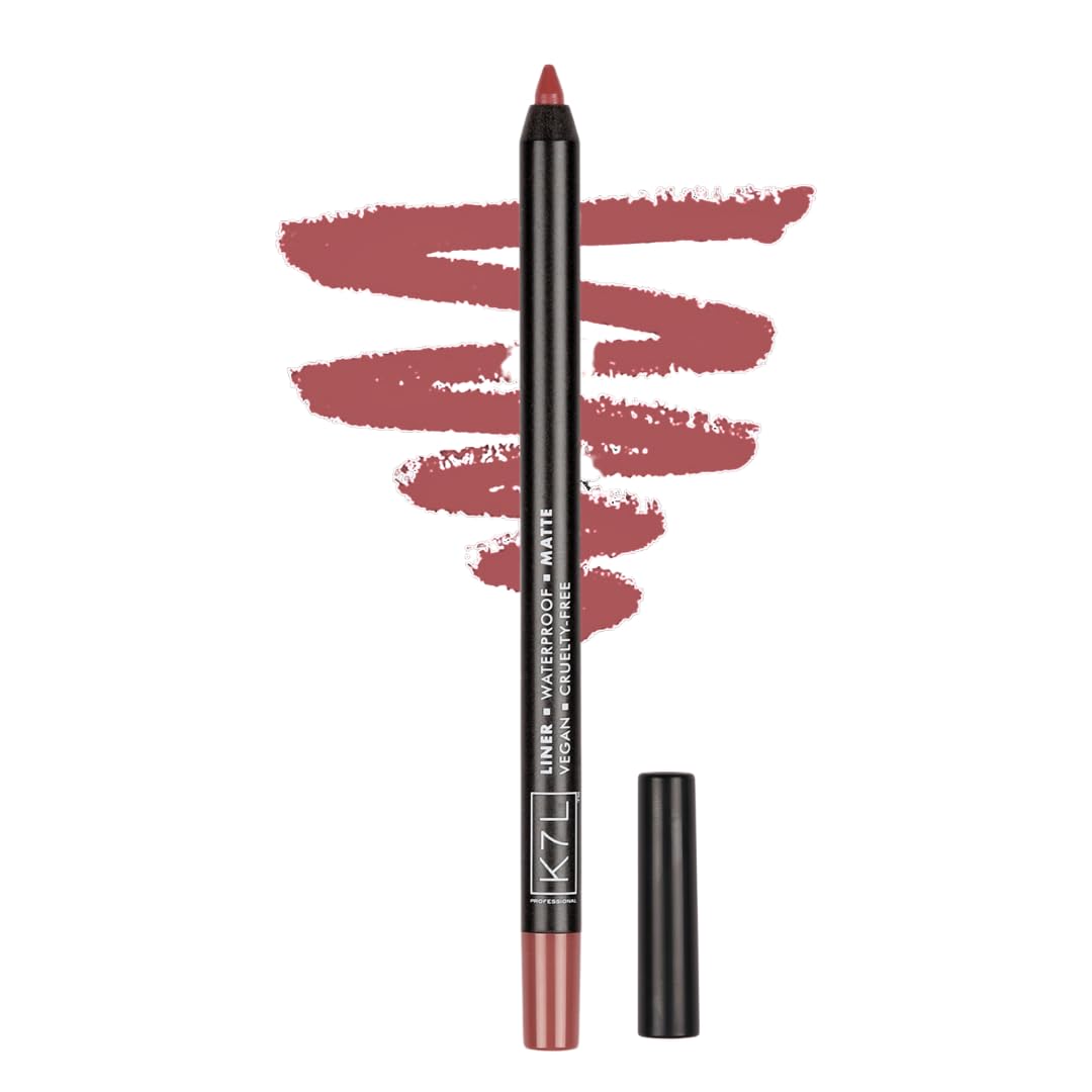 K7L Lipliner Pink - Waterproof, Smudge-Proof, Precise Matte Lip Pencil