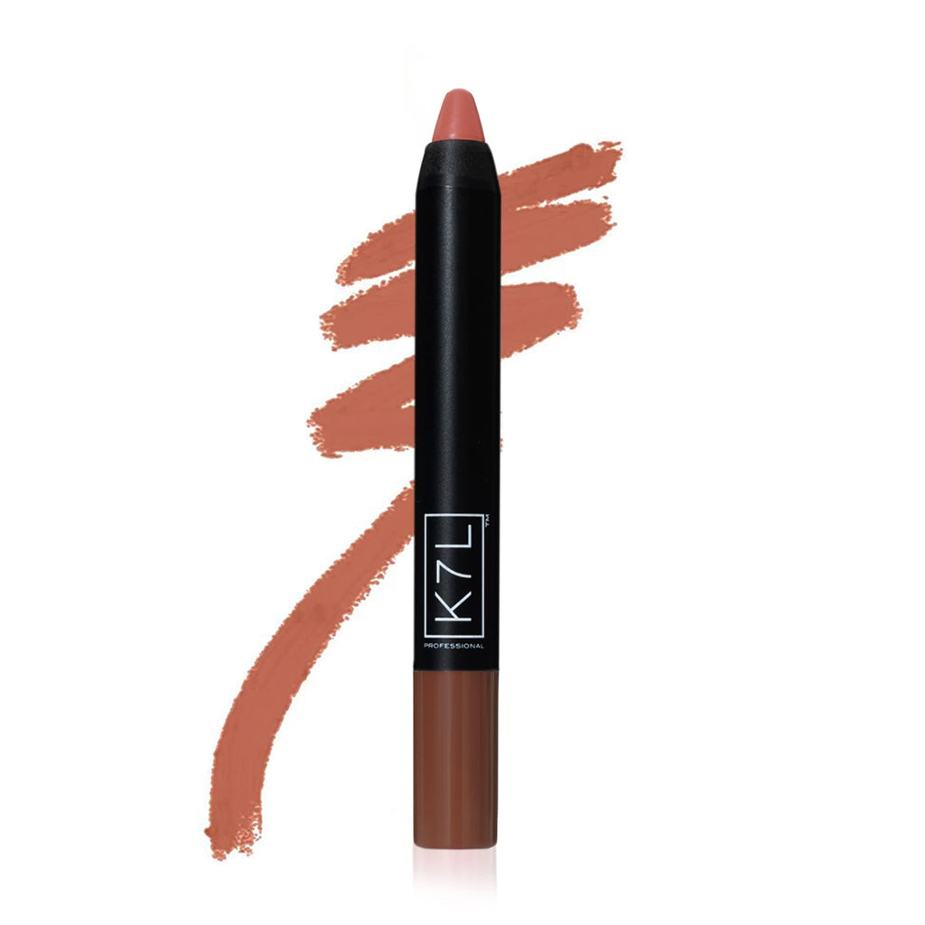 K7L Lipsilk Matte Orange Brown Lip Crayon | Long-Lasting Ultra-Pigmented Color