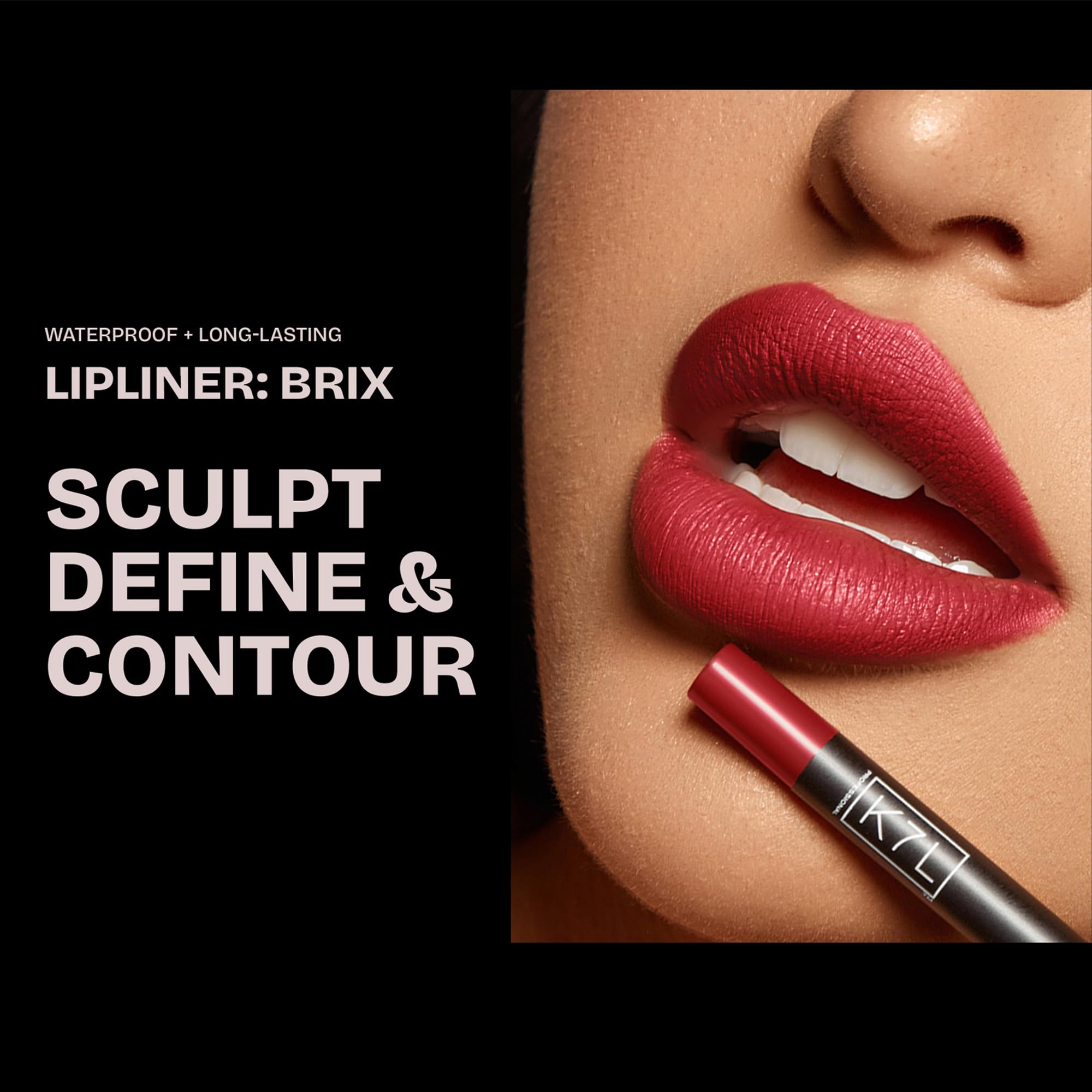 K7L Red Lipliner (Vegan) – Waterproof, Smudge-Proof, 12-Hour Wear