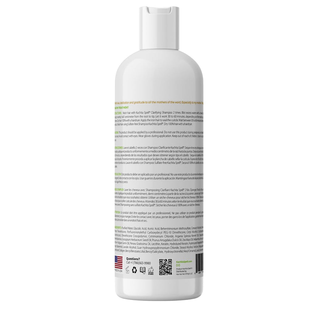 Kachita Spell Brazilian Keratin Treatment — Formaldehyde Free, 1 Litre, Made in USA