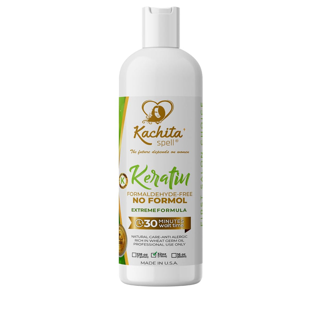 Kachita Spell Keratin Treatment – Formaldehyde-Free, Made in USA, 32 fl oz