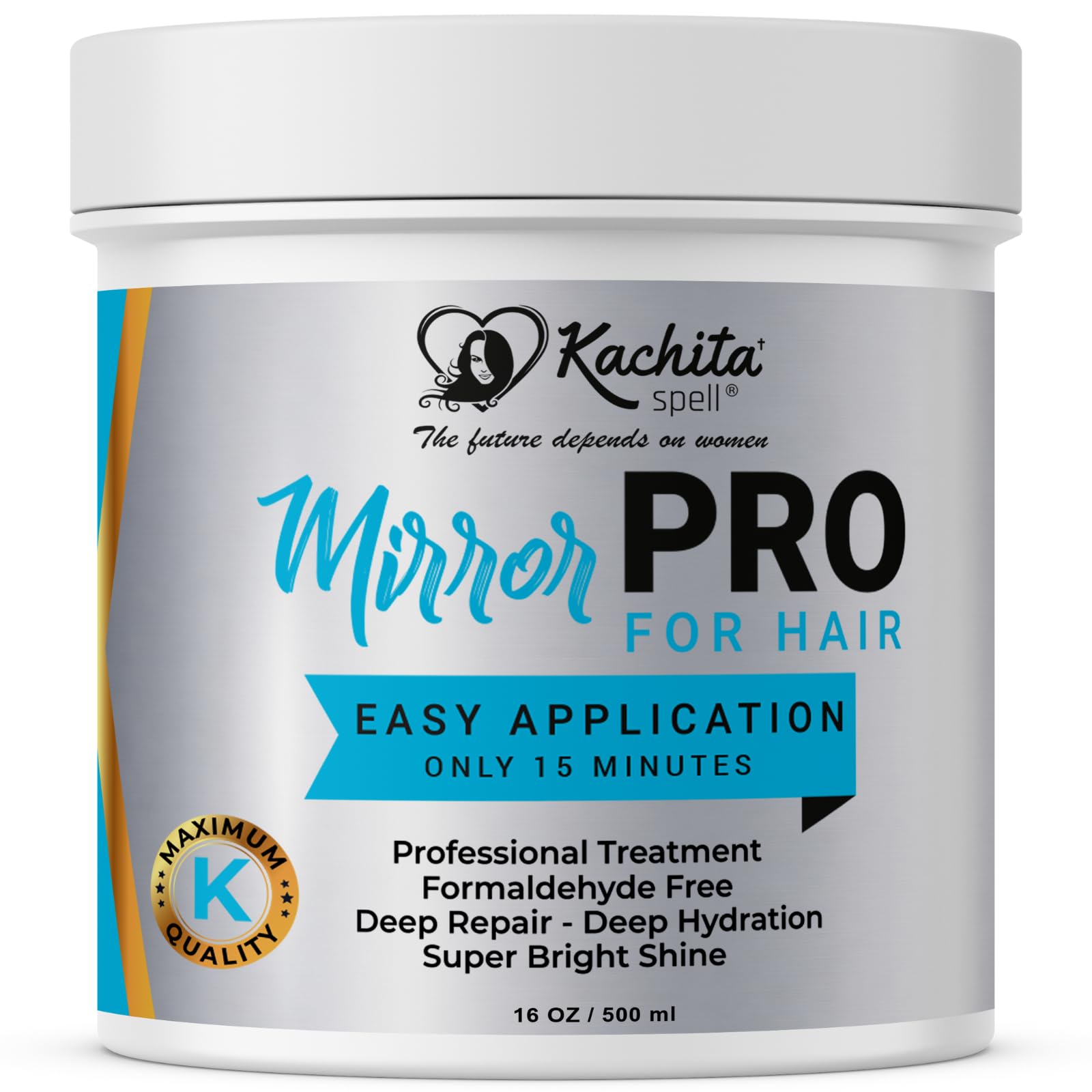 Kachita Spell MirrorPRO Hair Mask – Deep Conditioning for Dry & Damaged Hair | Sulfate-Free 16 oz
