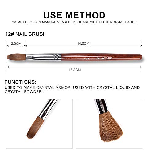 KADS Kolinsky Sable 2-Way Nail Art Brush & Dotting Pen – 5-Pc French Manicure Set