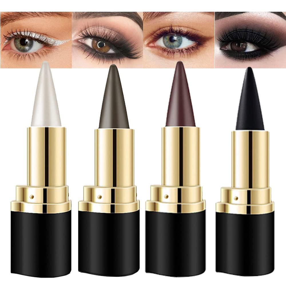Kaely 4-Piece Gel Eyeliner Pencil Set — Waterproof, Smudge-Proof, Multi-Use