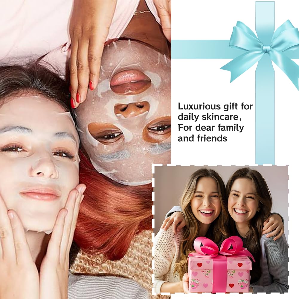Kaely 40 Pack Kids Face Masks – Spa Day Kit & Party Favors