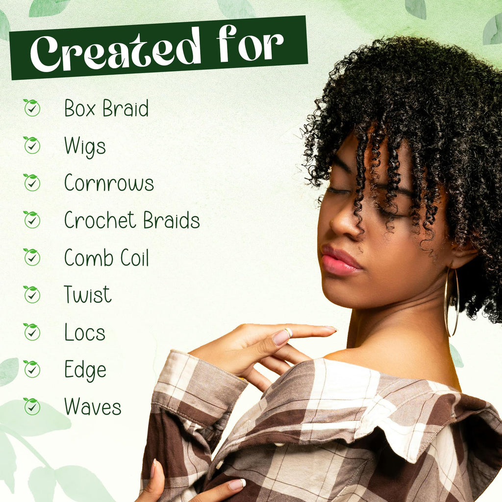 KAGA Pure O Natural Neatbraid Gel 64oz – Professional Conditioning, Strong Hold & Shine