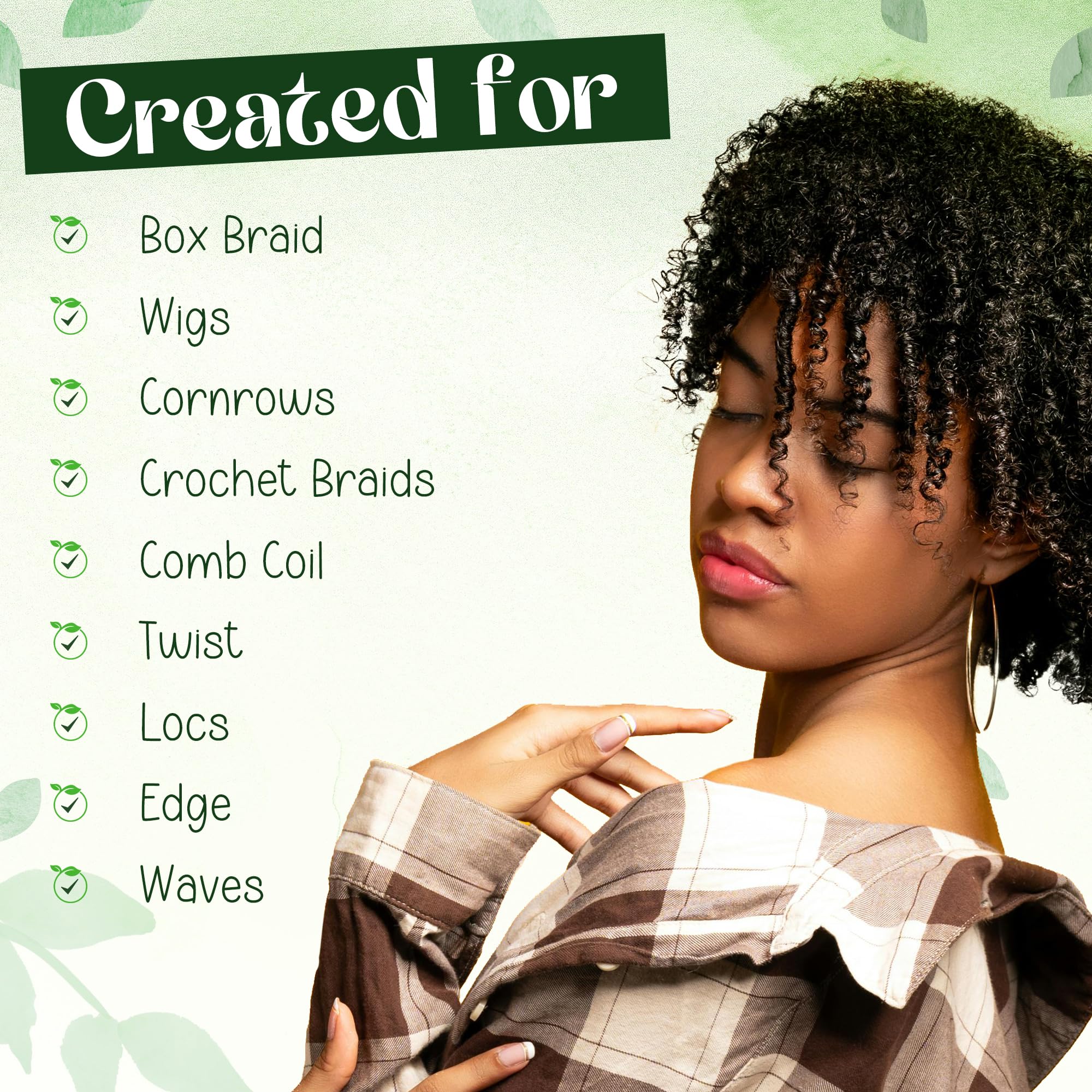 KAGA Pure O Natural Neatbraid Gel 64oz – Professional Conditioning, Strong Hold & Shine