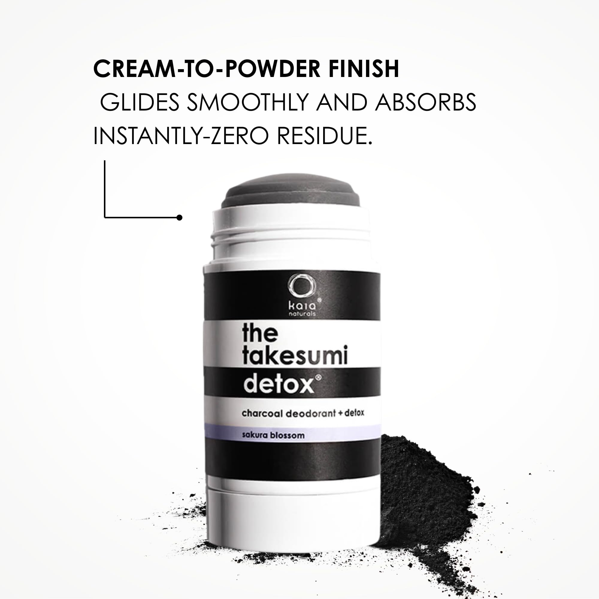 Kaia Naturals Takesumi Detox Sakura Blossom Charcoal Deodorant
