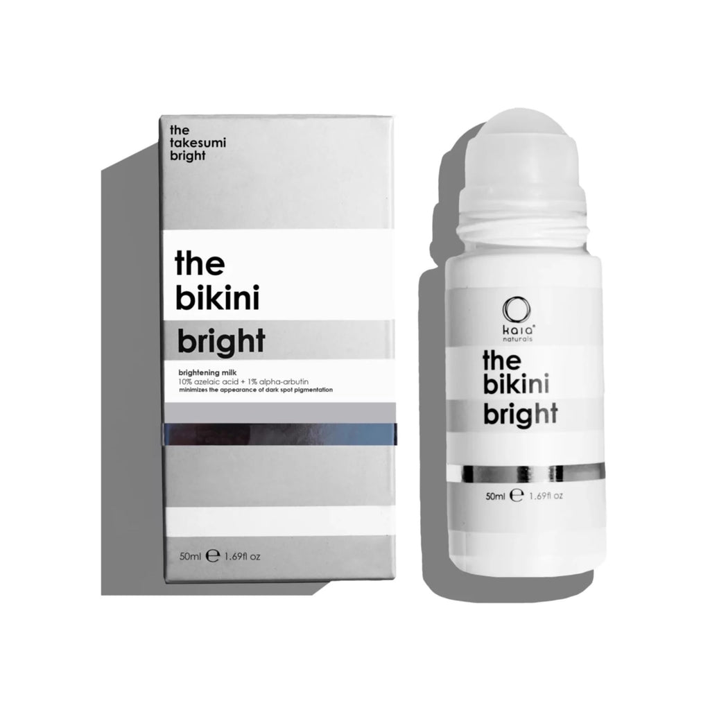Kaia Naturals Takesumi Bright Bikini Brightening Milk – 10% Azelaic Acid, Alpha Arbutin, Willowherb