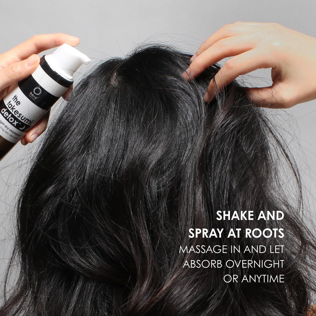 Kaia Naturals Takesumi Detox Dry Shampoo – Untinted, Charcoal-Powered, Non-Aerosol, Talc-Free