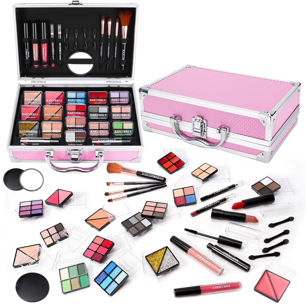 KAICOERLY Makeup Kit for Women & Beginners — All-in-One Case Set for Pros and Travelers