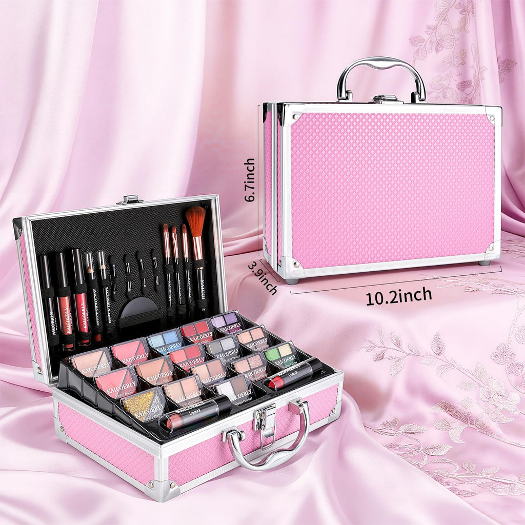 KAICOERLY Makeup Kit for Women & Beginners — All-in-One Case Set for Pros and Travelers