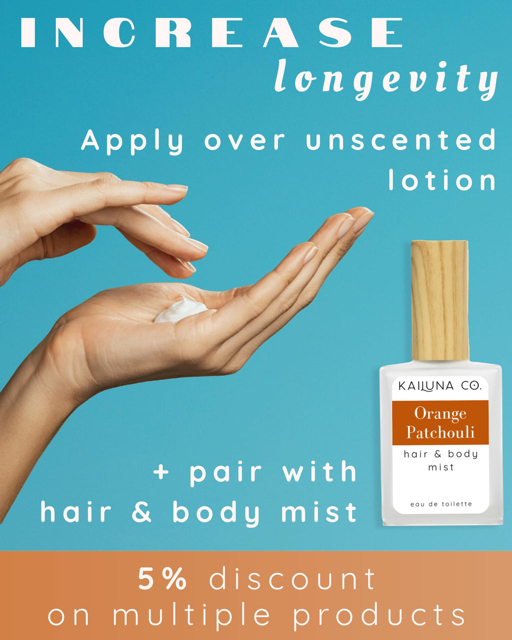 Kailuna Co. Orange Patchouli Roll-On — Natural, Alcohol-Free Fragrance with Jojoba Oil, Made in California