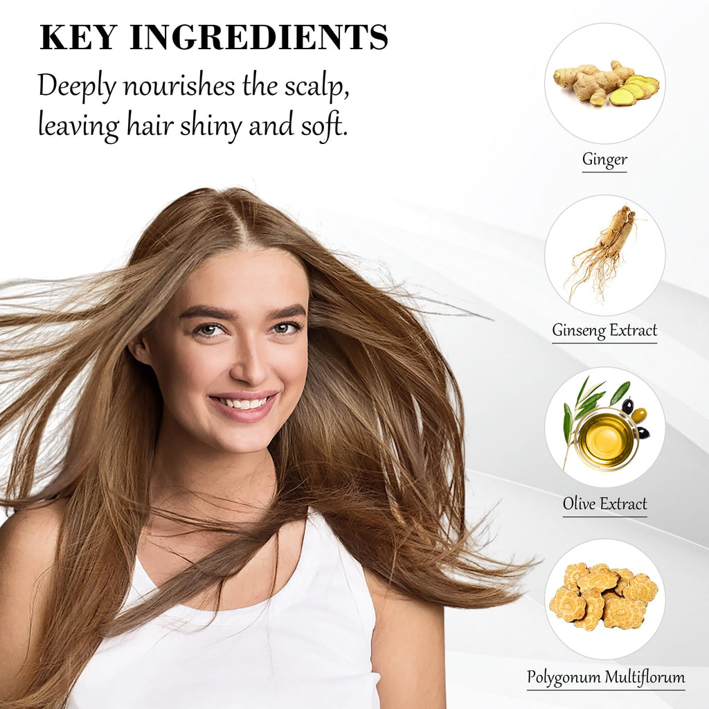 KAISASA Hair Dye Shampoo 3-in-1 Chestnut Brown – Safe, Easy Grey Coverage