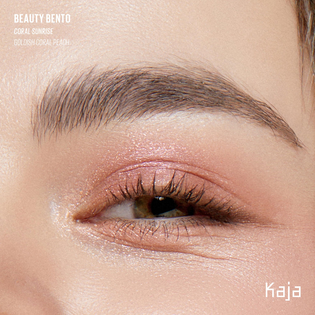 Kaja Beauty Bento Collection Coral Sunrise 18 Coral Peach – Chrome, Shimmer & Matte