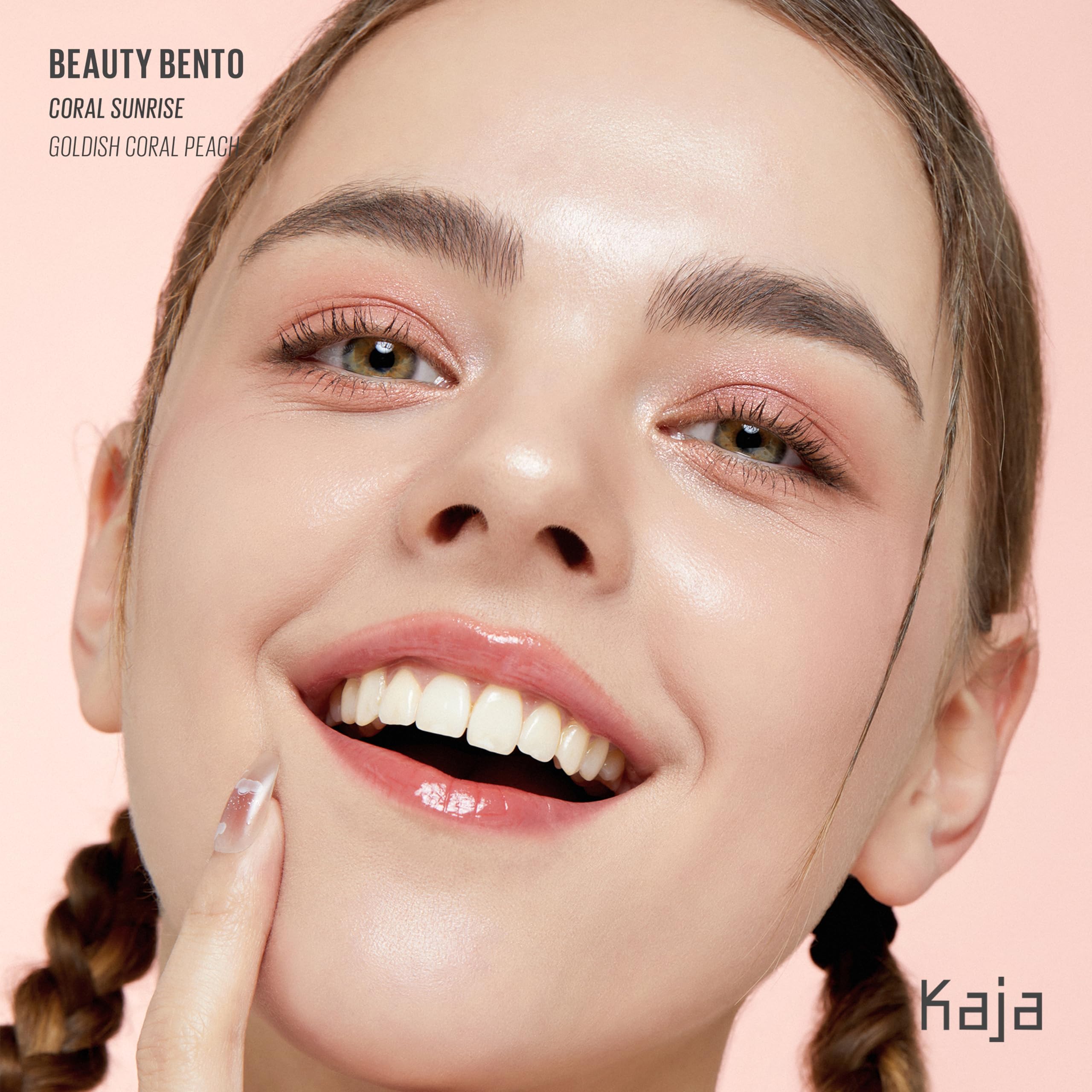 Kaja Beauty Bento Collection Coral Sunrise 18 Coral Peach – Chrome, Shimmer & Matte