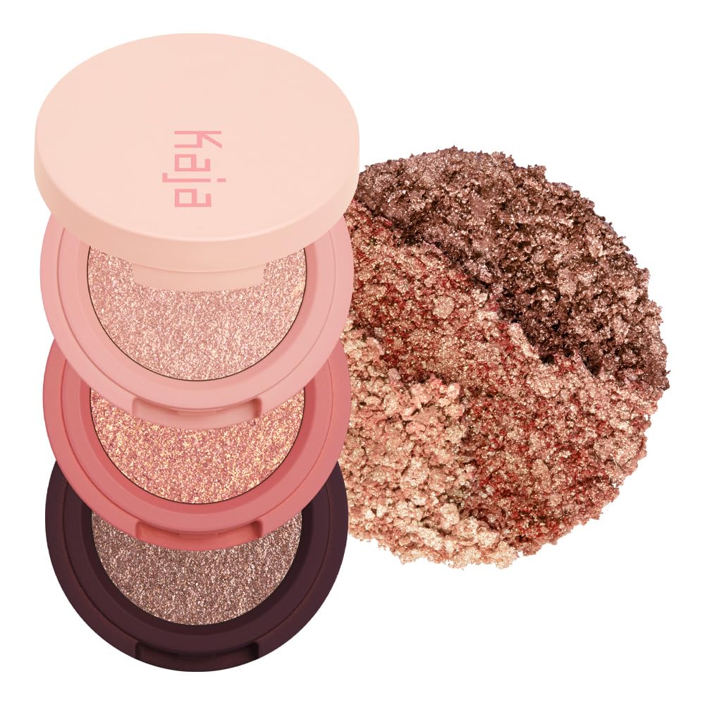 KAJA Beauty Bento Bouncy Eyeshadow Trio – Orange Blossom Peach Orange Tones, Travel Size 0.03 oz, Allure Best of Beauty 2019