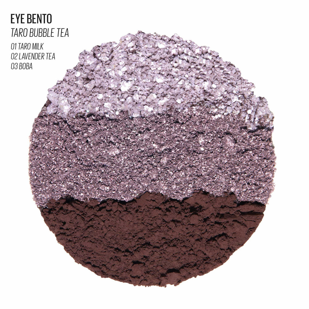 Kaja Beauty Bento Collection: Glitter, Shimmer & Matte - 20 Taro Bubble Tea, Mute Lavender