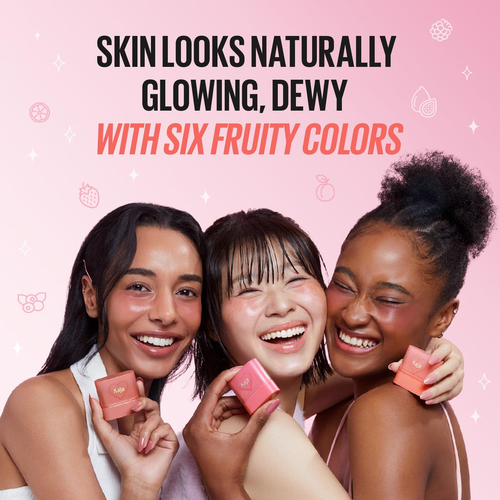 KAJA Cheek & Lip Dewy Bar 06 Grapefruit Gelato – Creamy Multistick with 45% Moisturizing Oil