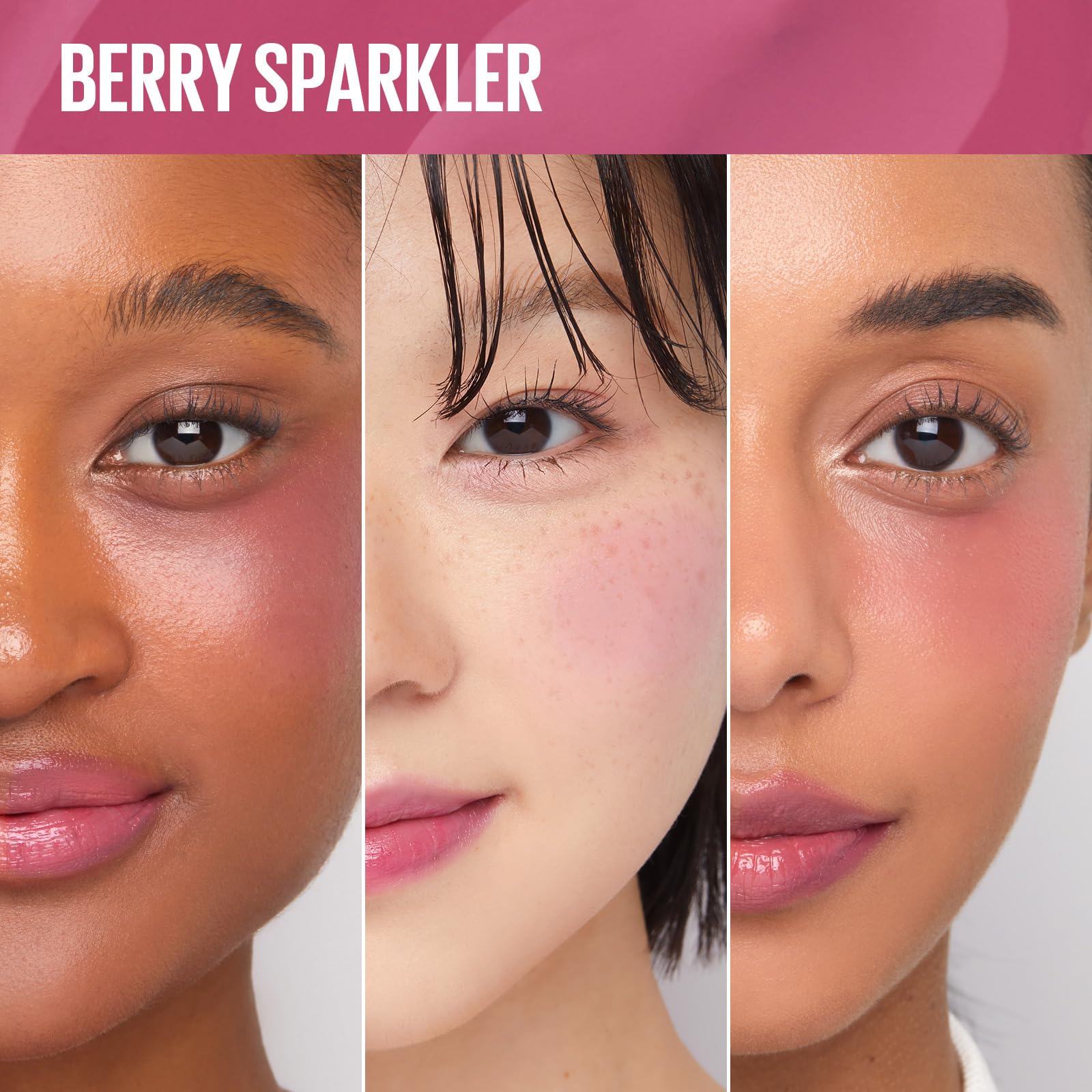KAJA Dewy Bar 01 Berry Sparkler – 2-in-1 Creamy Blush & Lip Balm, 10g