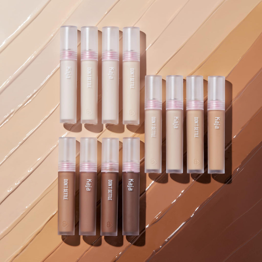 KAJA Don't Settle Concealer Banana Milk 02 – Hydrating, Buildable, Lightweight Under-Eye Coverage (0.21 oz)