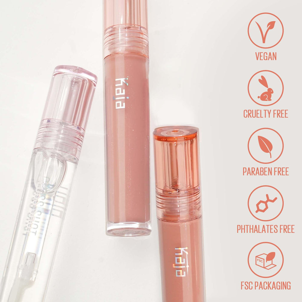 Kaja Gloss Shot 01 Crystal Clear Lip Balm – High Shine, Hydrating