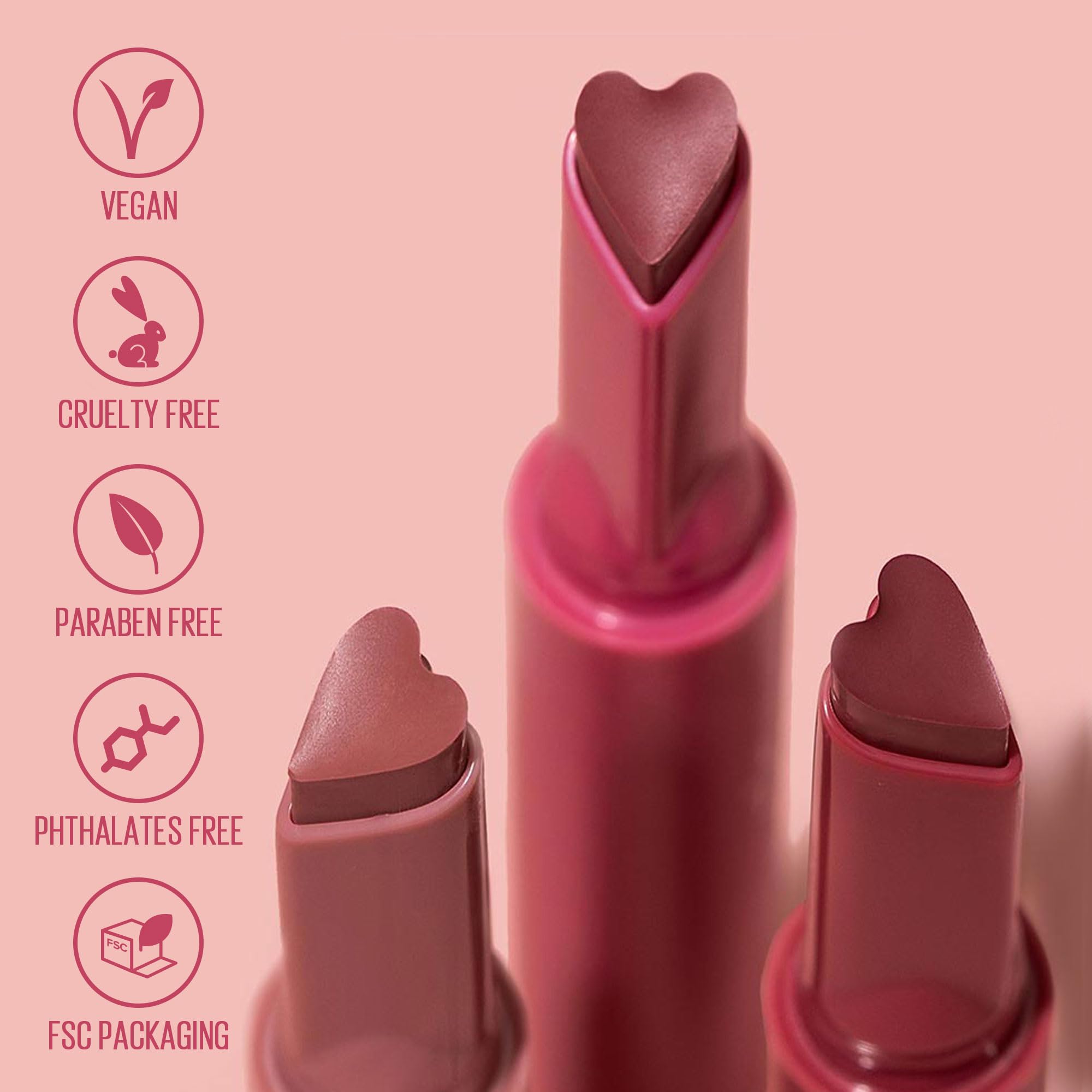 KAJA Heart Melter Lip Gloss - High Shine Nude Pink 05 Hunny Bun (0.04 oz)