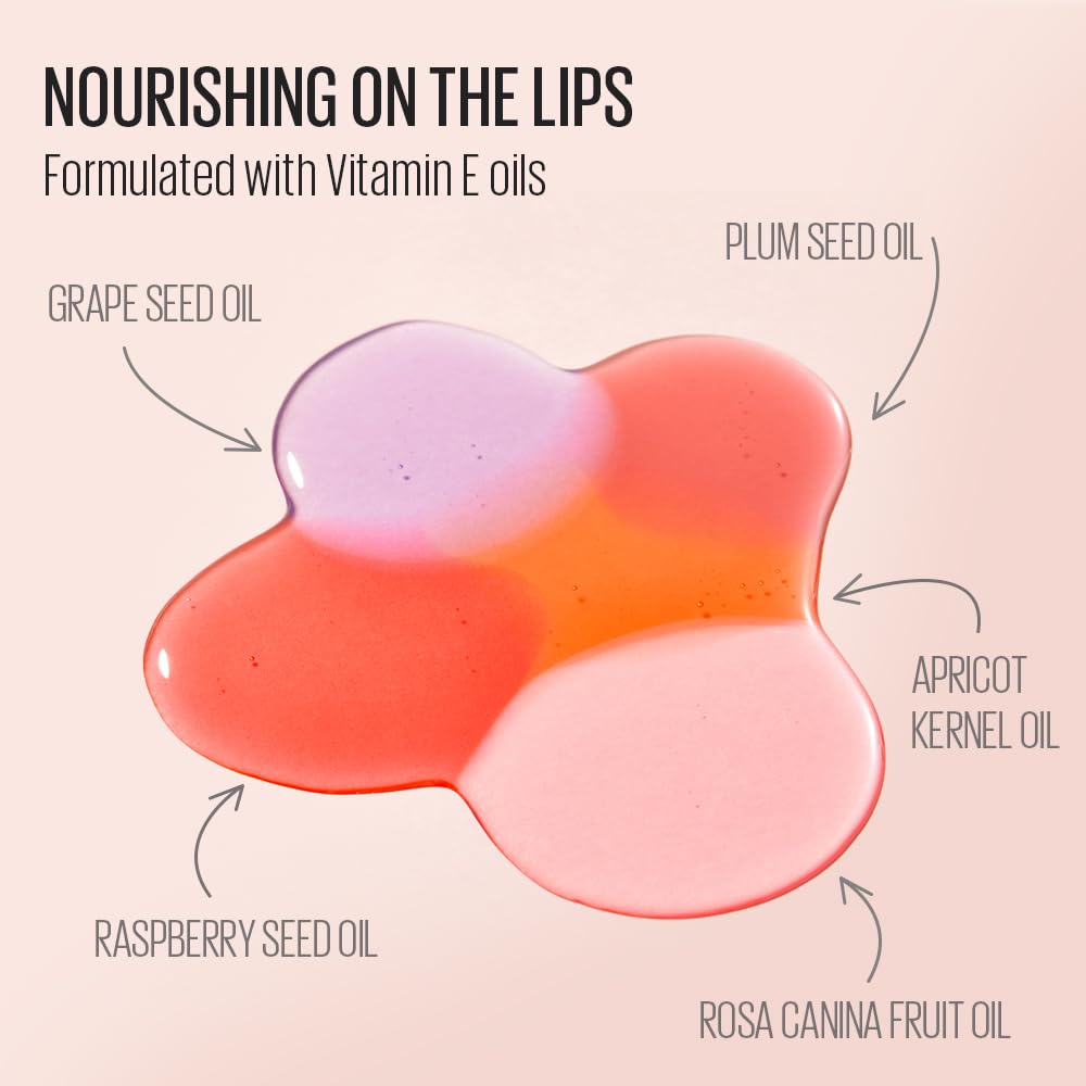 Kaja Juicy Glass Lip Oil 02 Raspberry Refresher | Hydrating, Lightweight Lip Plumper