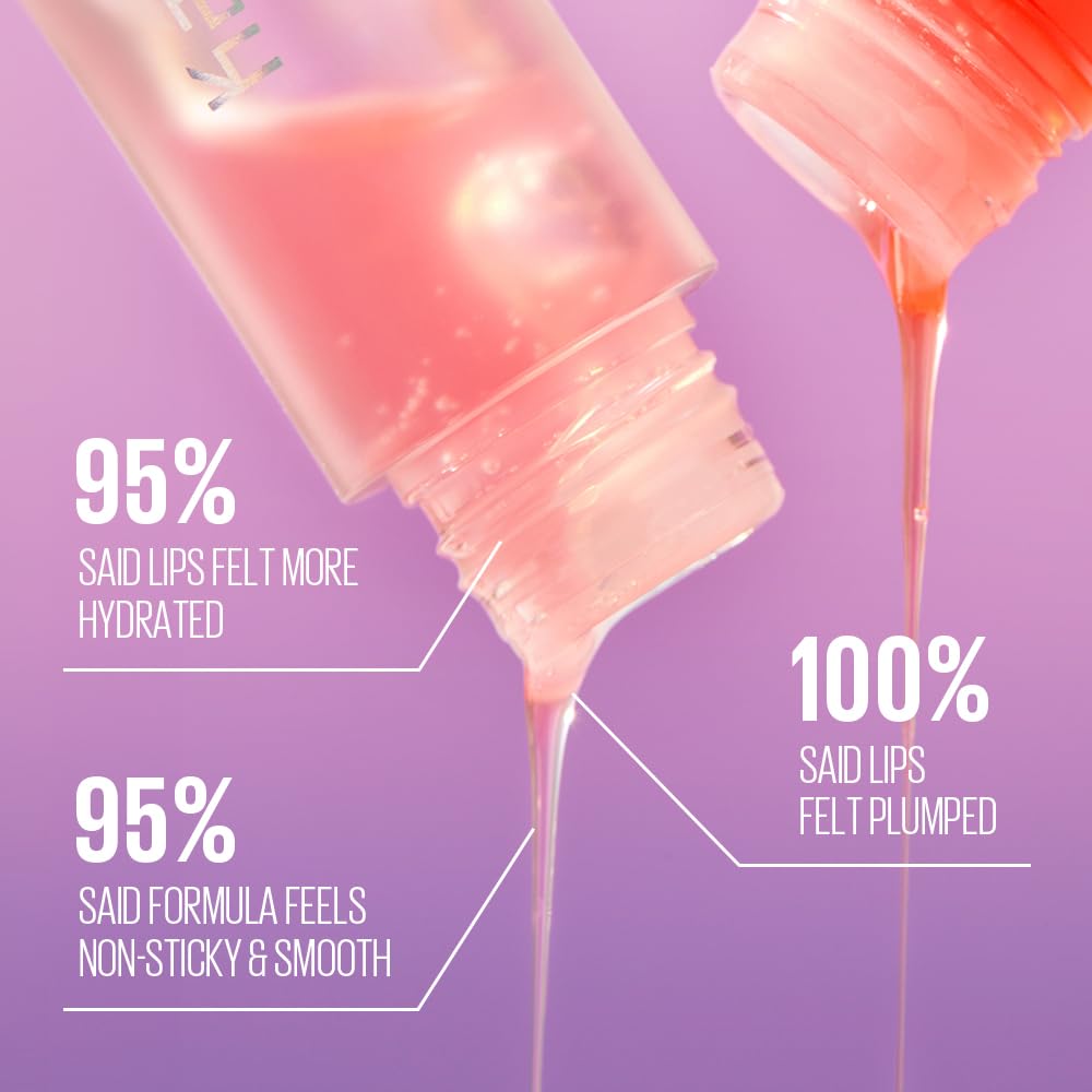 Kaja Juicy Glass Lip Oil 02 Raspberry Refresher | Hydrating, Lightweight Lip Plumper