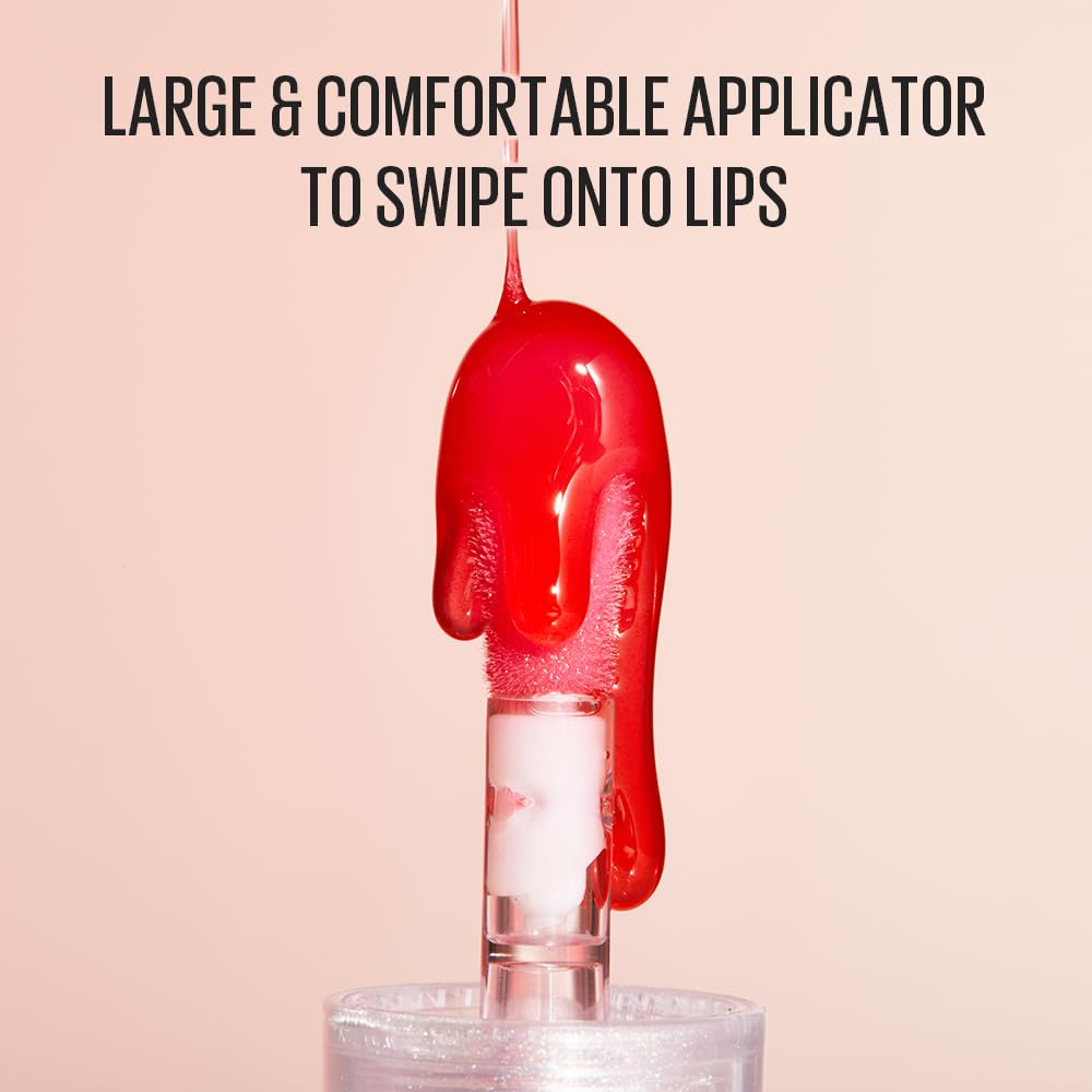 Kaja Juicy Glass Lip Oil 02 Raspberry Refresher | Hydrating, Lightweight Lip Plumper
