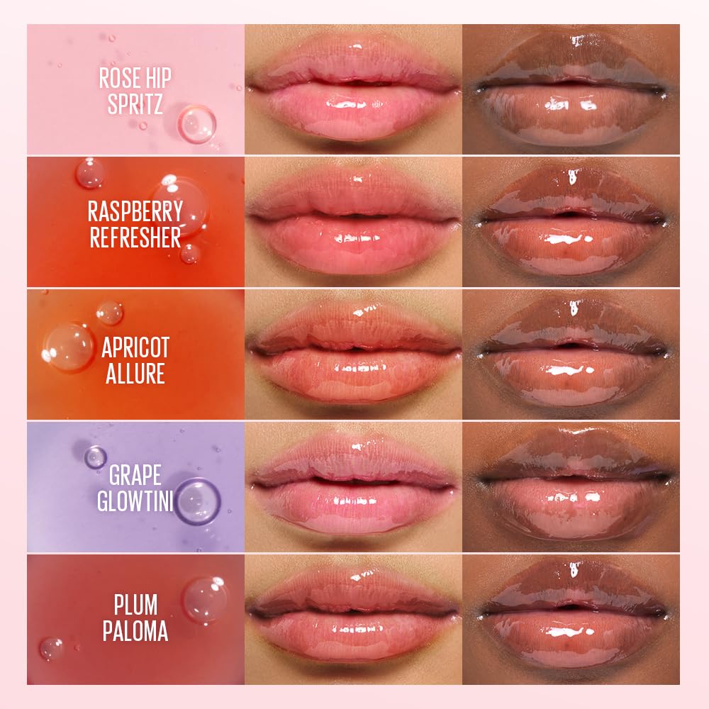 Kaja Juicy Glass Lip Oil 02 Raspberry Refresher | Hydrating, Lightweight Lip Plumper