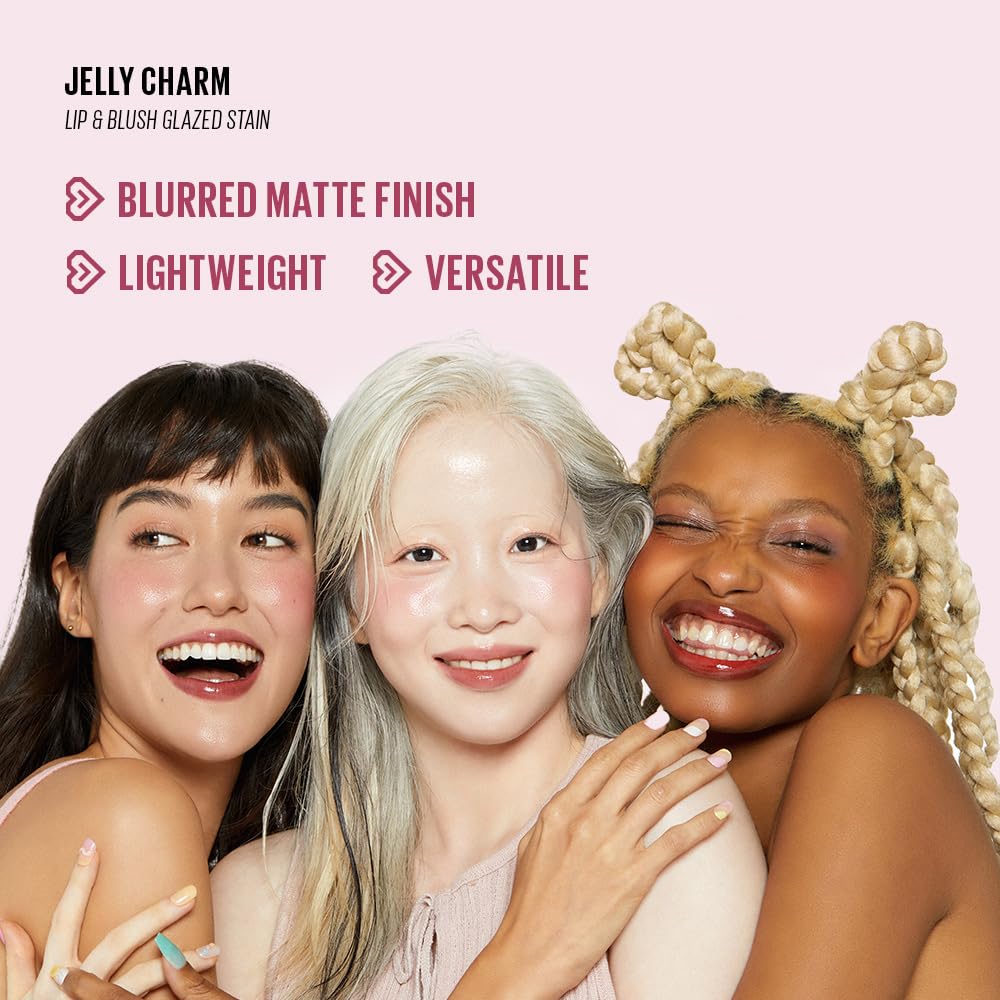 Kaja Lip & Blush Glazed Keychain Stain Jelly Charm 06 Mocha Glaze – Hydrating, Long-Lasting Lip Tint