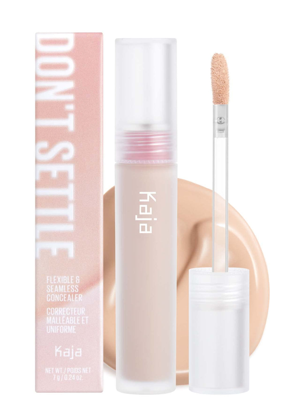 Kaja Liquid Concealer - Don't Settle | Buildable, Lightweight Coverage 03 Mooncake 0.21 oz